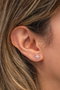 Heliophilia Silver Pendientes de Plata de Ley 925 con Baño de Oro Rosa y Circón